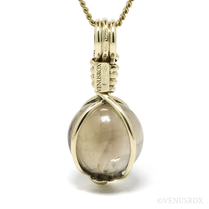 Smoky Phantom Quartz Polished Crystal Pendant from Madagascar | Venusrox