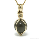 Grey Moonstone Polished Sphere Pendant from India | Venusrox