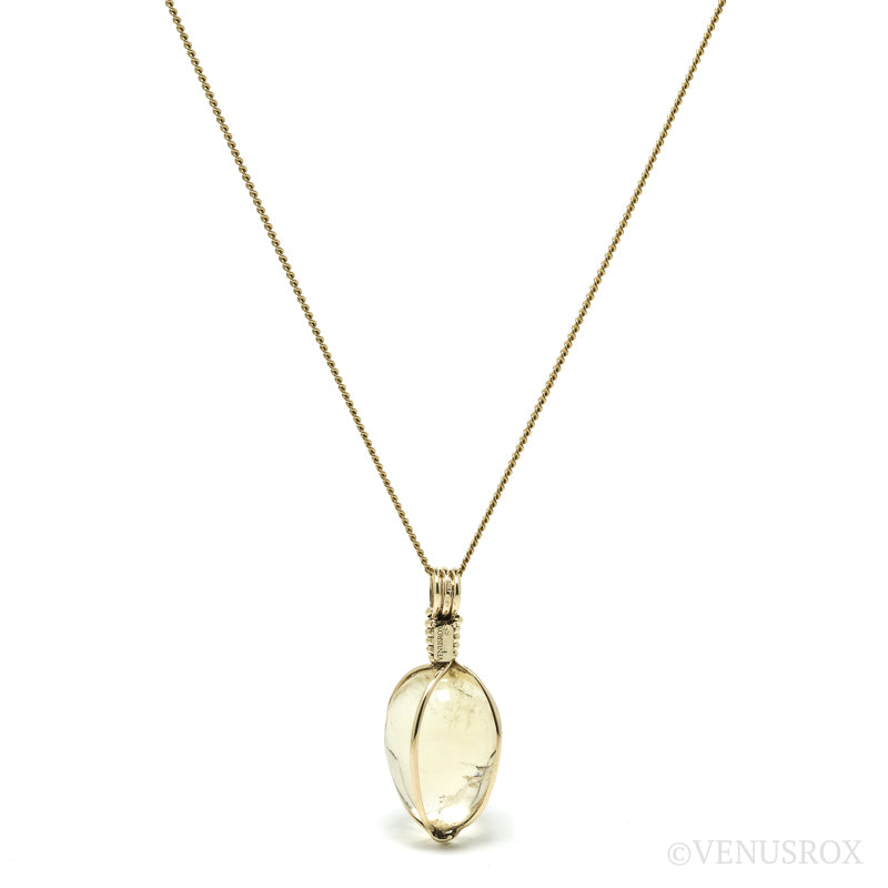 Natural Citrine Polished Crystal Pendant from Madagascar | Venusrox
