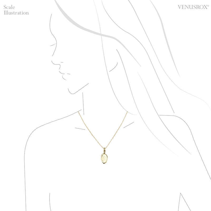 Natural Citrine Polished Crystal Pendant from Madagascar | Venusrox