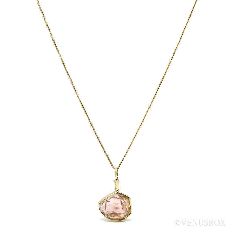 Pink Tourmaline Natural Nodule Pendant from the Democratic Republic of Congo | Venusrox