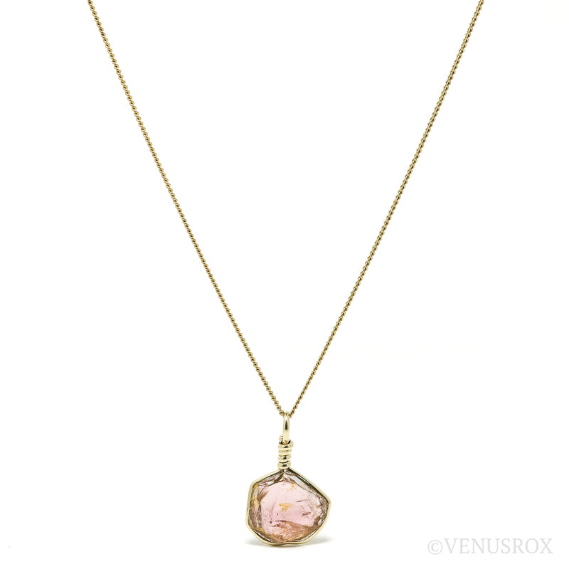 Pink Tourmaline Natural Nodule Pendant from the Democratic Republic of Congo | Venusrox