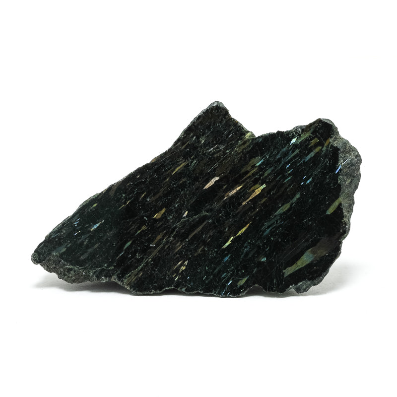 Nuummite Part Polished/Part Natural Crystal from Nuuk, Sermersooq, Greenland | Venusrox