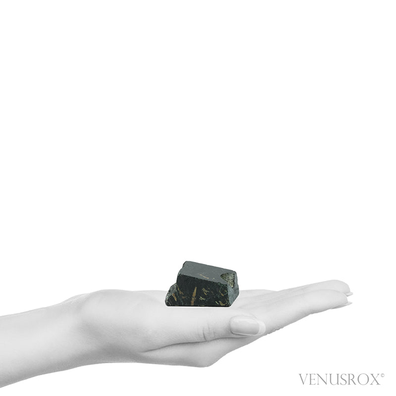Nuummite Part Polished/Part Natural Crystal from Nuuk, Sermersooq, Greenland | Venusrox