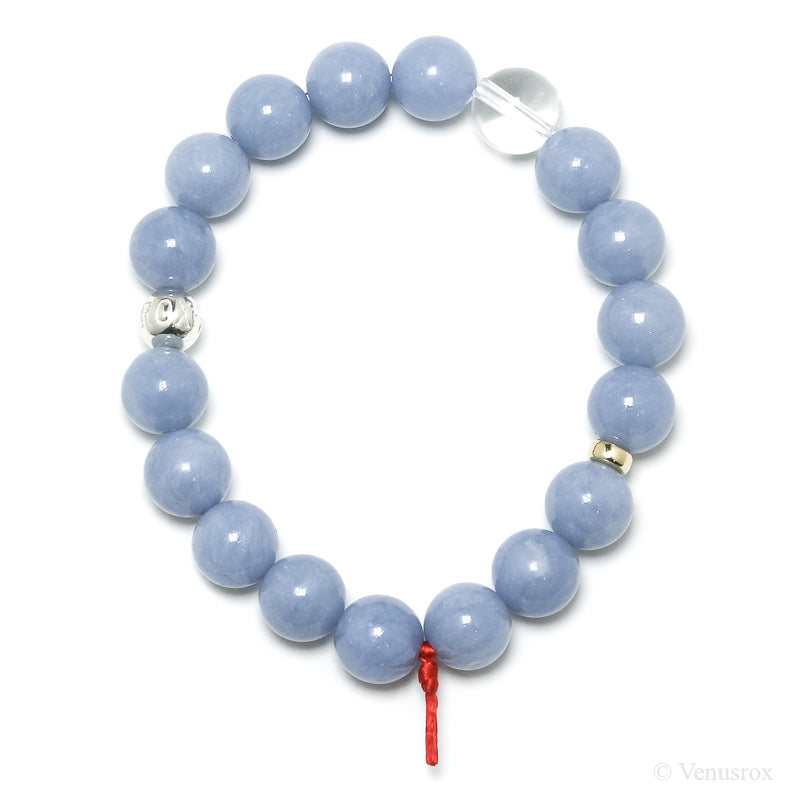 Angelite Bead Bracelet from Peru | Venusrox