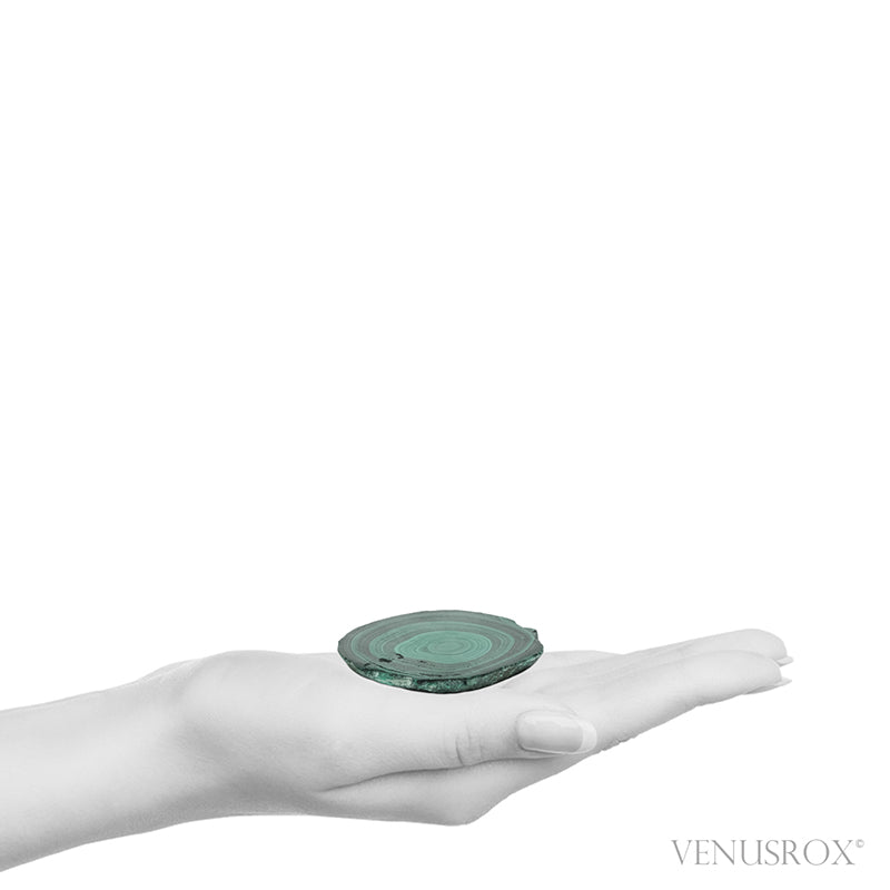 Malachite Polished/Natural Slice from the Democratic Republic of Congo | Venusrox