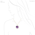 Amethyst Phantom Polished Crystal Pendant from Chennai, Tamil Nadu, India | Venusrox