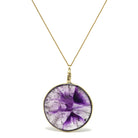 Amethyst Phantom Polished Crystal Pendant from Chennai, Tamil Nadu, India | Venusrox