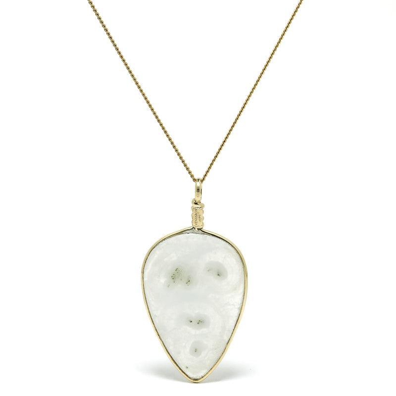 Clear Quartz Polished Crystal Pendant from India | Venusrox