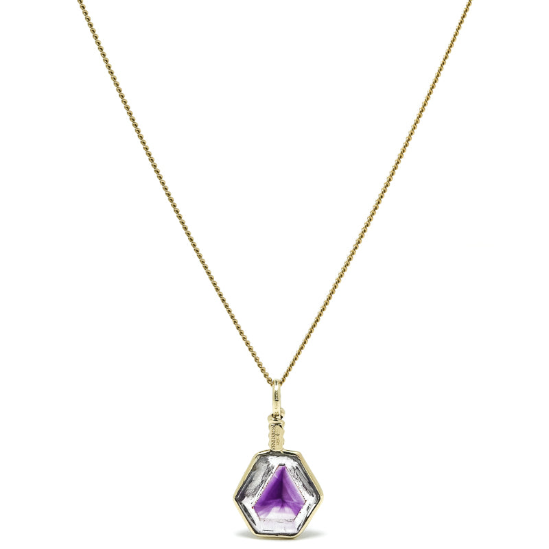 Brandberg Amethyst Quartz Polished Slice Pendant | Venusrox