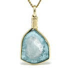 Indicolite (Blue Tourmaline) Polished Slice Pendant from Namibia | Venusrox