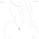 Indicolite (Blue Tourmaline) Polished Slice Pendant from Namibia | Venusrox