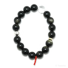 Gold Sheen Obsidian Bead Bracelet from Mexico | Venusrox