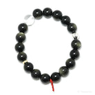 Gold Sheen Obsidian Bead Bracelet from Mexico | Venusrox