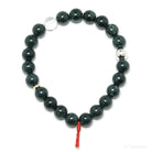 Green Nephrite Jade Bead Bracelet from Guatemala | Venusrox