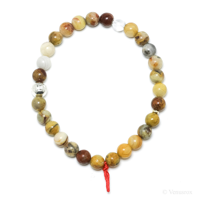 Crazy Lace Agate Bracelet from Mexico | Venusrox