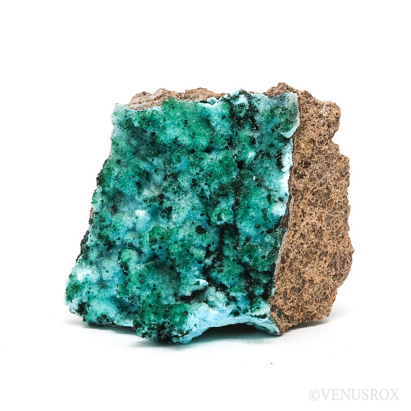 Chrysocolla with Malachite, Clear Quartz &amp; Matrix Natural Crystal from the Tenke-Fungurume Area, Lualaba, Democratic Republic of the Congo | Venusrox