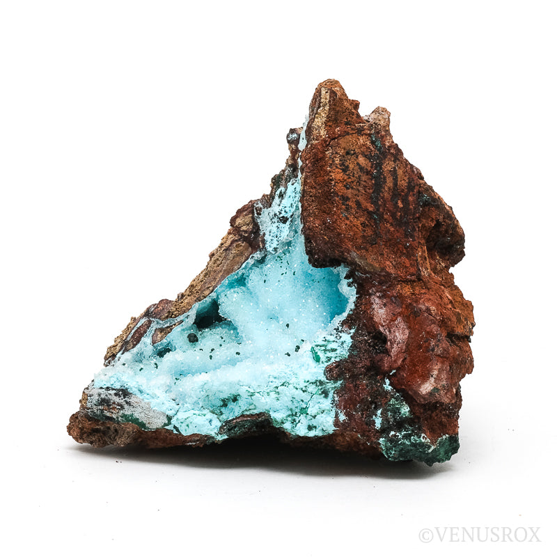 Chrysocolla with Malachite, Clear Quartz &amp; Matrix Natural Crystal from the Tenke-Fungurume Area, Lualaba, Democratic Republic of the Congo | Venusrox