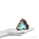 Chrysocolla with Malachite, Clear Quartz &amp; Matrix Natural Crystal from the Tenke-Fungurume Area, Lualaba, Democratic Republic of the Congo | Venusrox