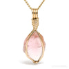 Pink Tourmaline Natural Nodule Crystal Pendant from Brazil | Venusrox