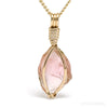 Pink Tourmaline Natural Nodule Crystal Pendant from Brazil | Venusrox