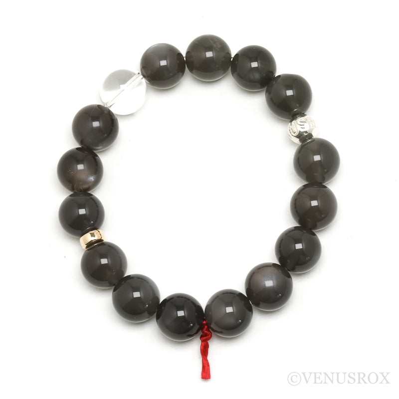 Black Moonstone Bead Bracelet from India | Venusrox