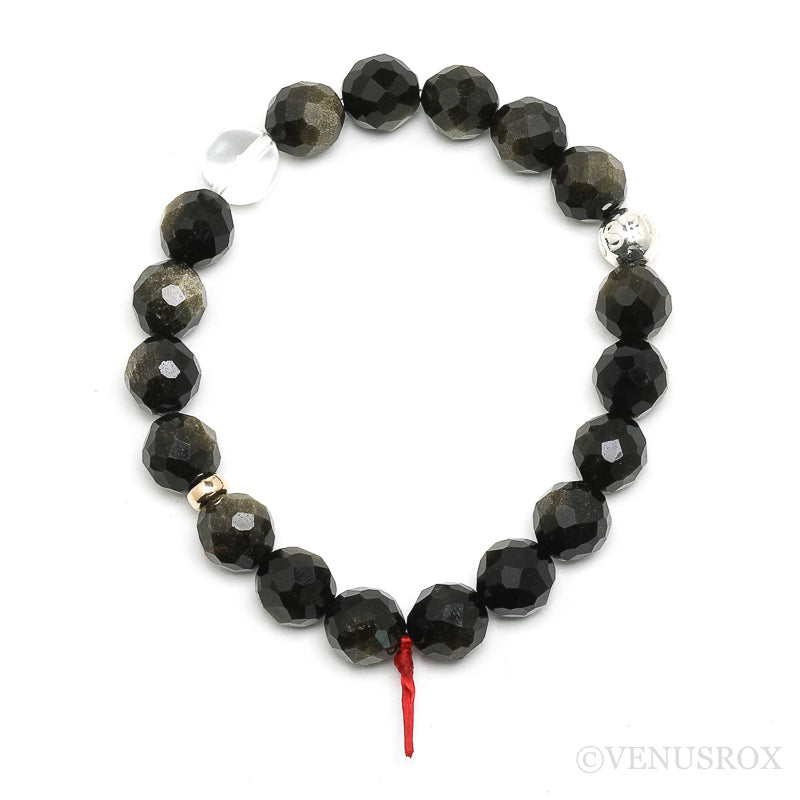 Gold Sheen Obsidian Bead Bracelet from Mexico | Venusrox