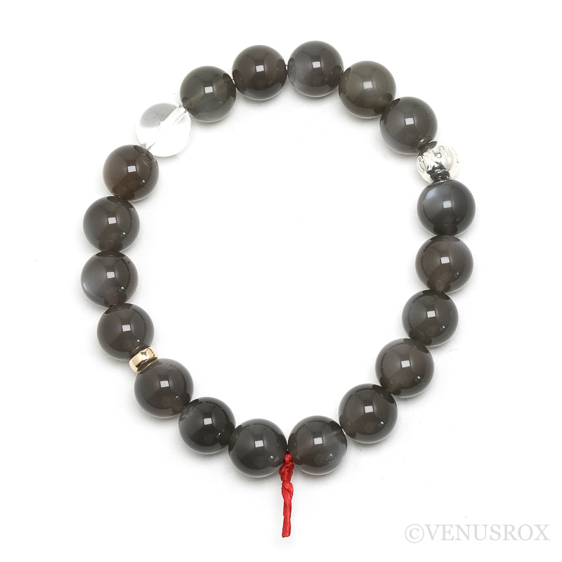 Black Moonstone Bead Bracelet from India | Venusrox