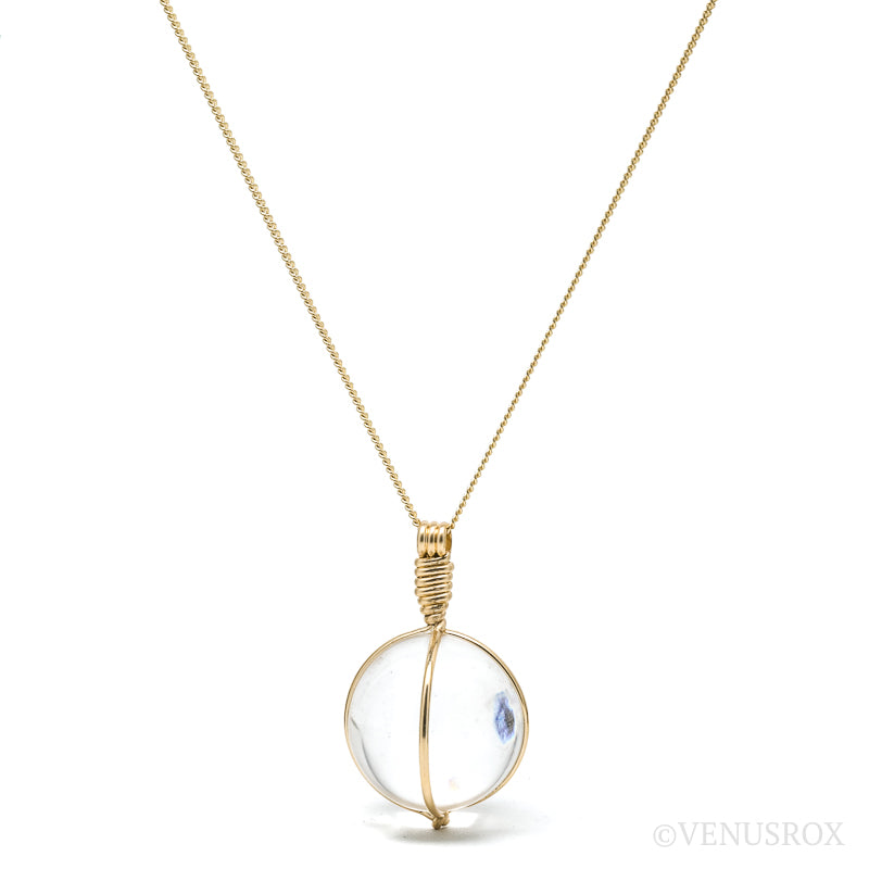 Clear Quartz Sphere Pendant from Brazil | Venusrox
