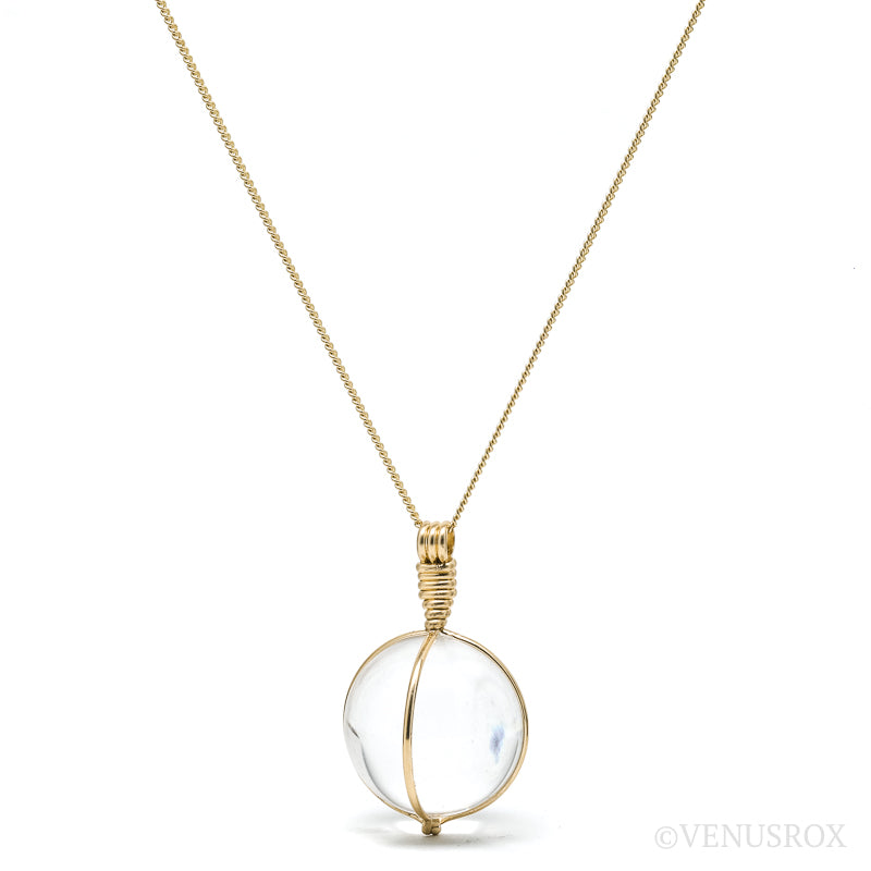 Clear Quartz Sphere Pendant from Brazil | Venusrox