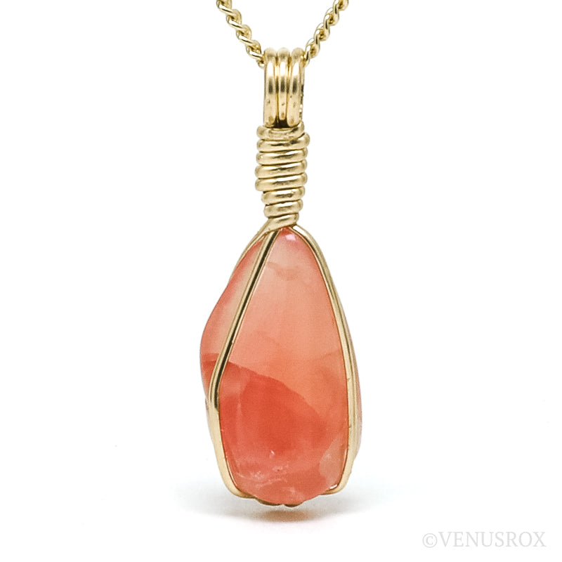 Rhodochrosite Polished Crystal Pendant from Argentina | Venusrox