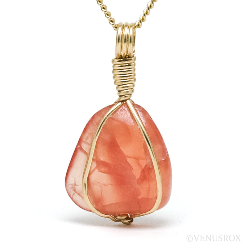 Rhodochrosite Polished Crystal Pendant from Argentina | Venusrox