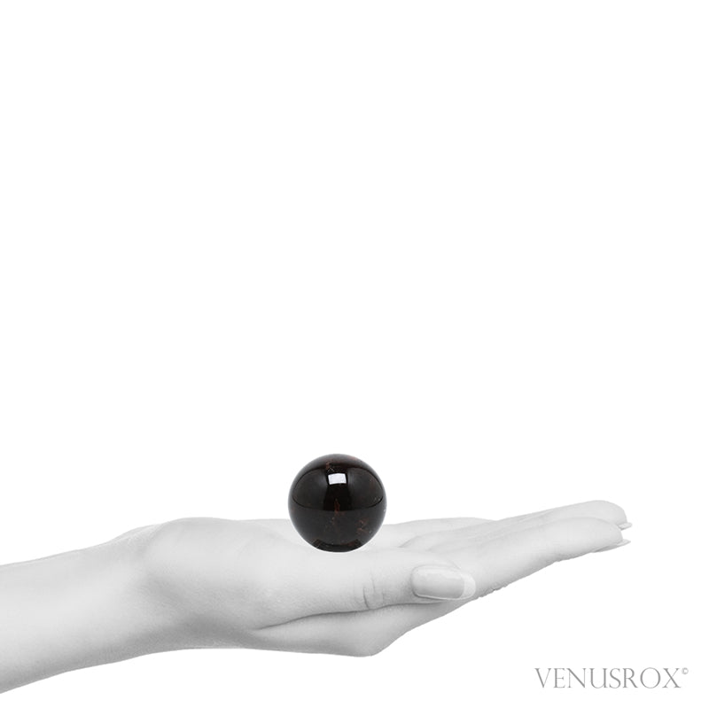 Star Almandine Garnet Polished Sphere from India | Venusrox