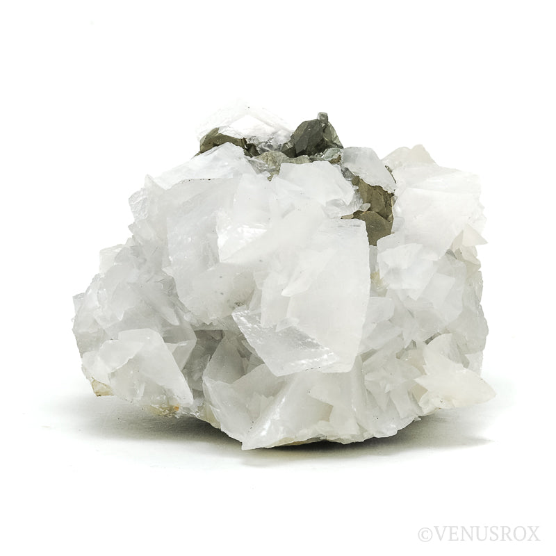 Calcite on Pyrite & Sphalerite Natural Cluster from the Trepča Mining Complex, Trepča Valley, Kosovska Mitrovica, Kosovska Mitrovica District, Kosovo | Venusrox