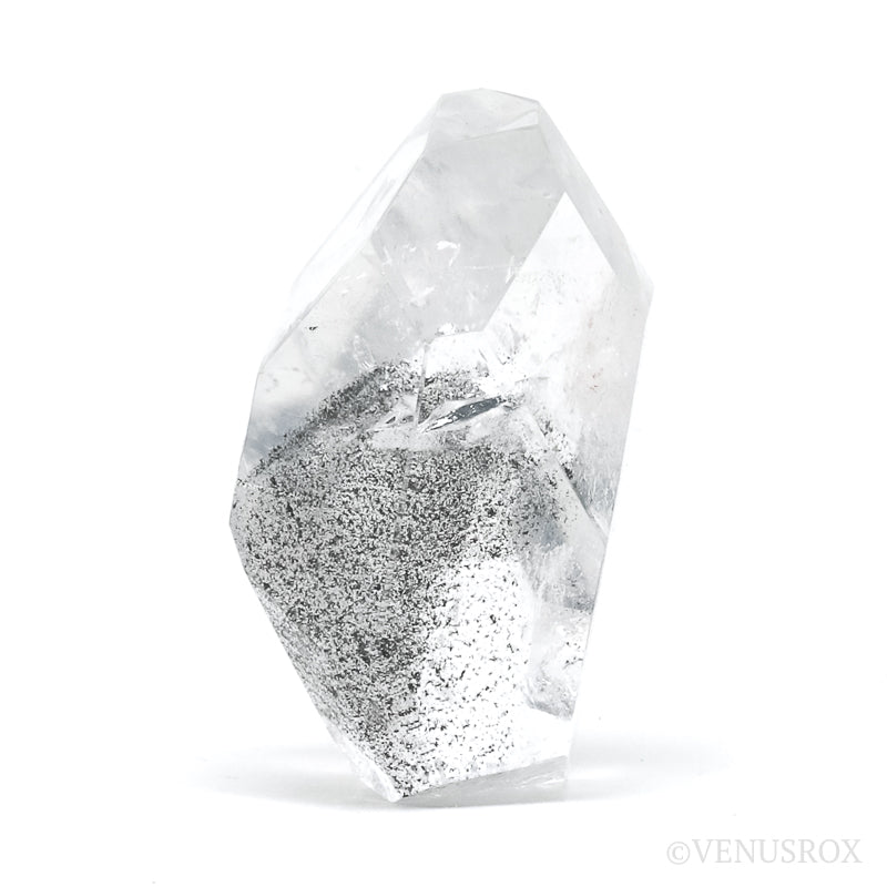 Black Phantom Lemurian Quartz Polished Crystal from Brazil | Venusrox