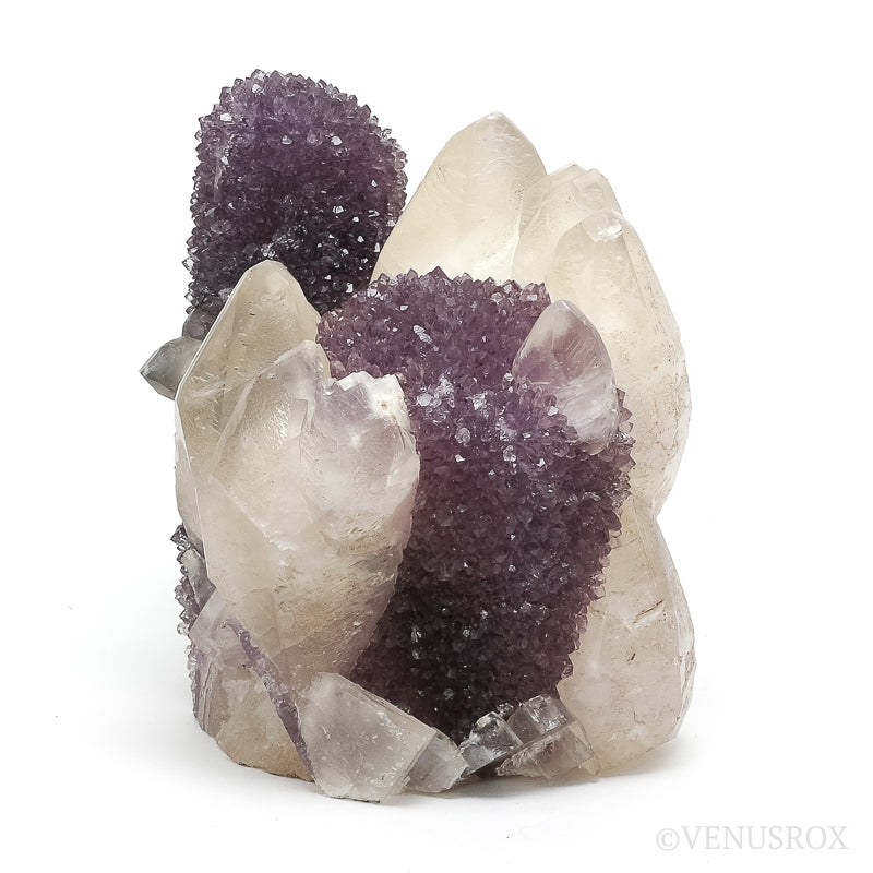 Amethyst on Calcite Natural Cluster from Uruguay | Venusrox
