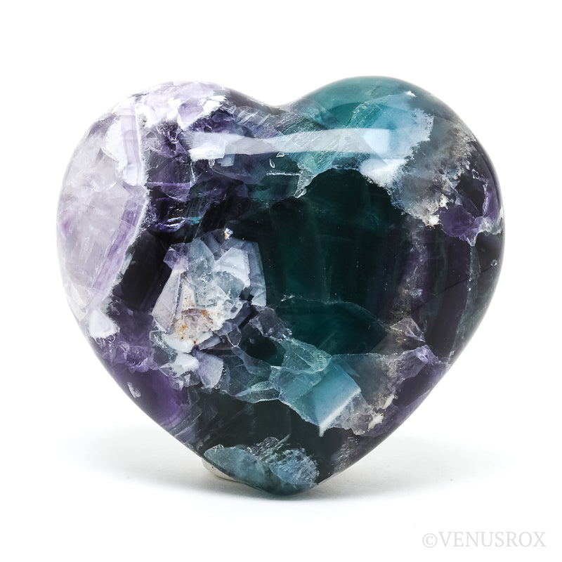 Fluorite Polished Heart from Mexico | Venusrox
