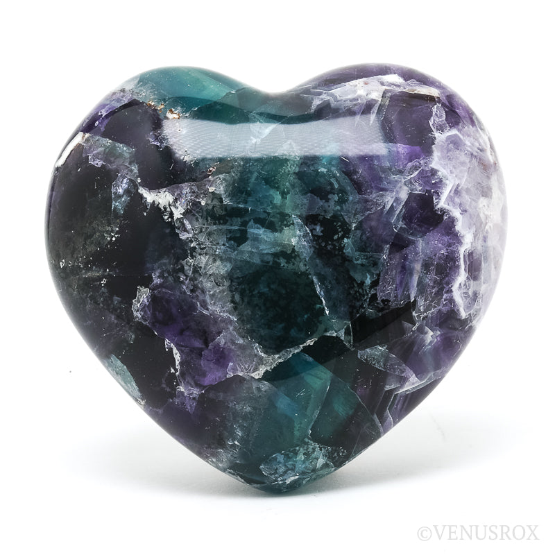 Fluorite Polished Heart from Mexico | Venusrox
