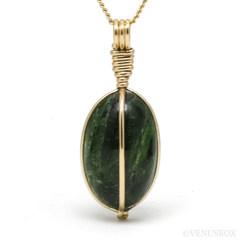 Chrome Diopside Pendant from Russia | Venusrox