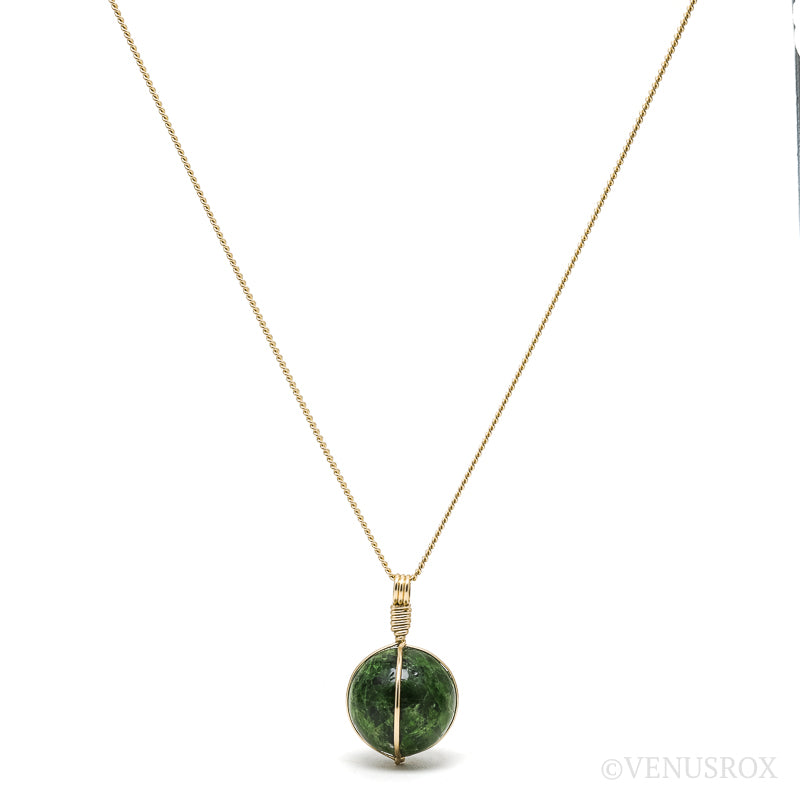 Chrome Diopside Pendant from Russia | Venusrox
