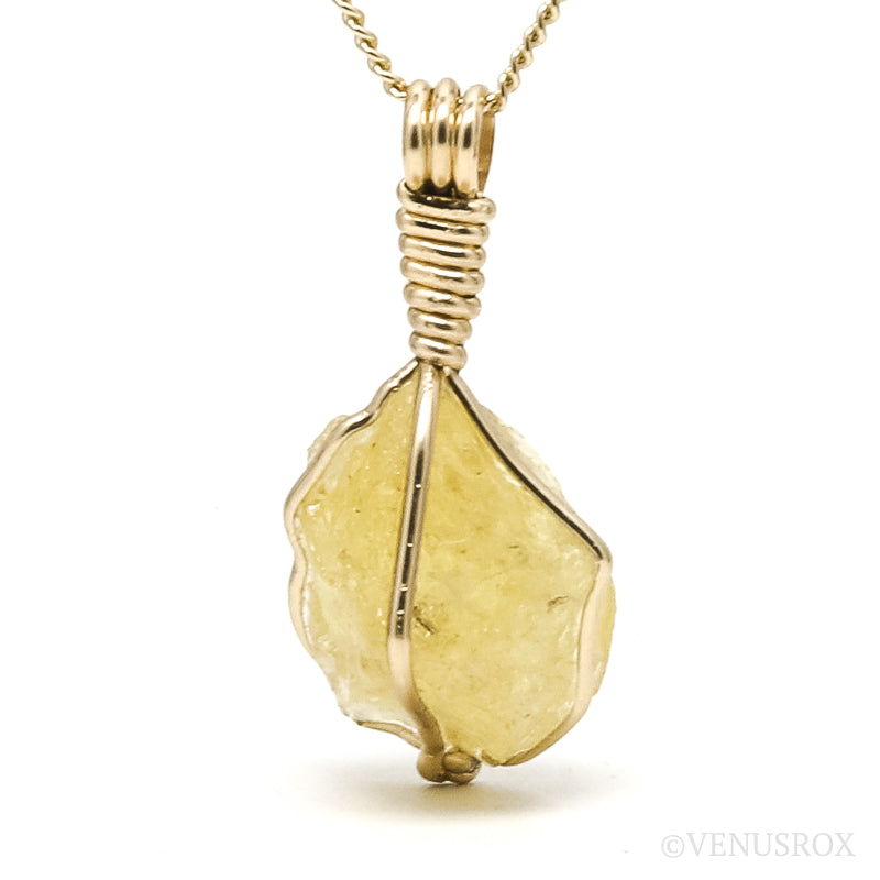 Yellow Danburite Crystal Pendant from Tanzania | Venusrox