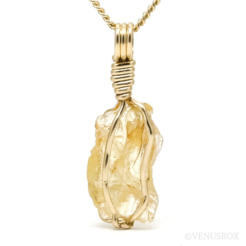 Yellow Danburite Crystal Pendant from Tanzania | Venusrox