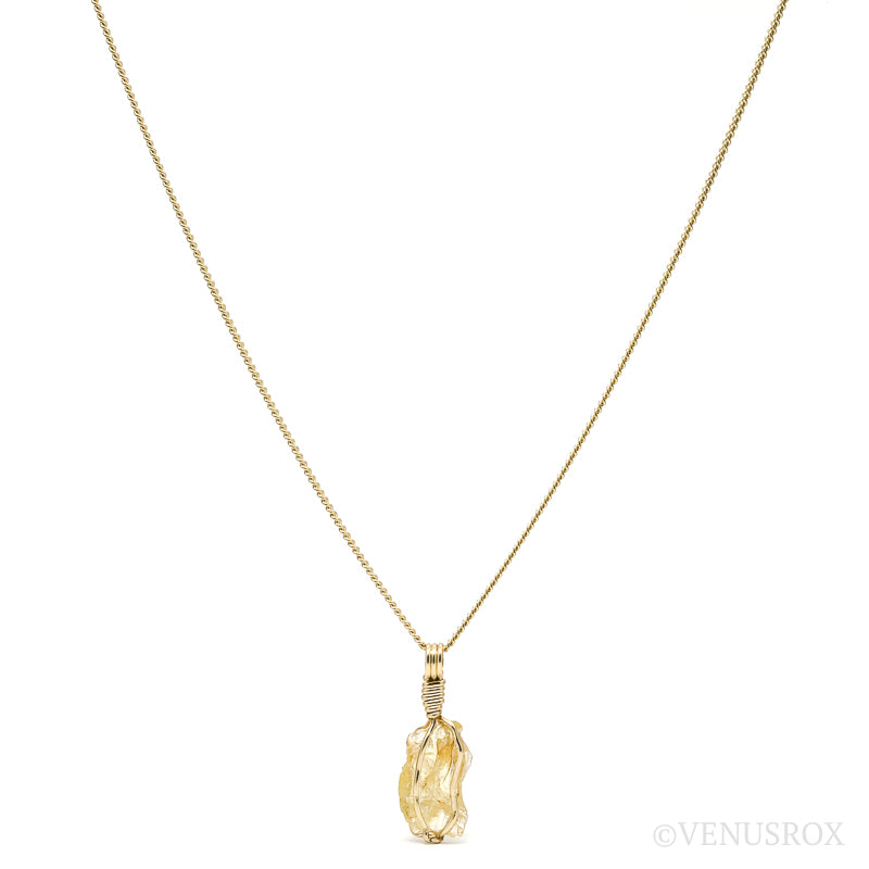 Yellow Danburite Crystal Pendant from Tanzania | Venusrox