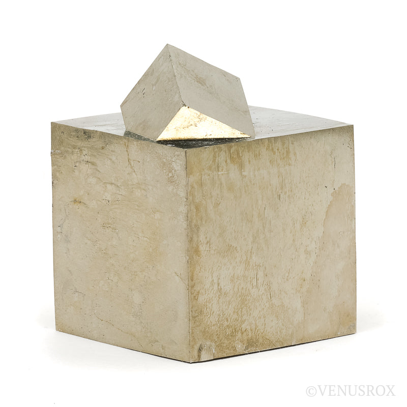 Natural Pyrite Cube Cluster from Navajun, La Rioja, Spain | Venusrox