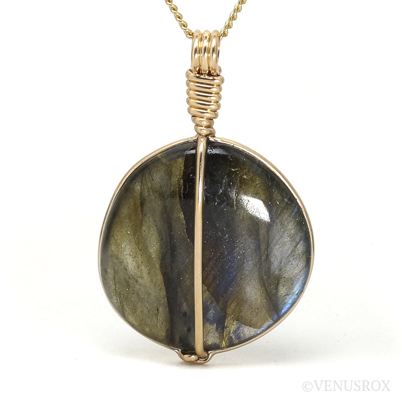 Labradorite Polished Crystal Pendant from Madagascar | Venusrox