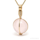 Star Rose Quartz Sphere Pendant from Madagascar | Venusrox