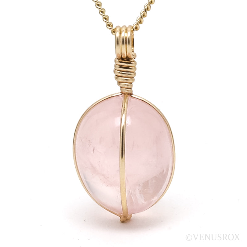 Star Rose Quartz Polished Crystal Pendant from Madagascar | Venusrox