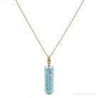 Larimar Polished Crystal Pendant from Dominican Republic, Caribbean Sea | Venusrox