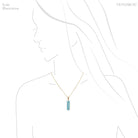 Larimar Polished Crystal Pendant from Dominican Republic, Caribbean Sea | Venusrox