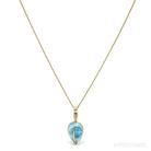 Larimar Polished Crystal Pendant from Dominican Republic, Caribbean Sea | Venusrox